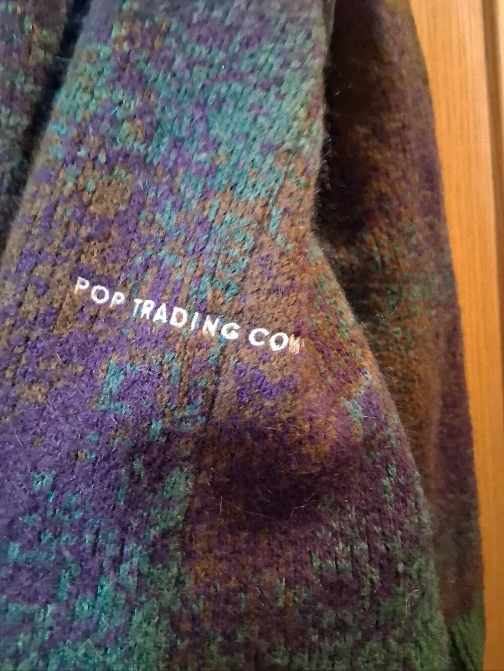 Pop Trading Company Knitted Cardigan sweater, Multicolour, large, Mens